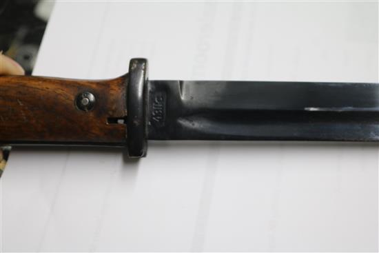 A German K98 bayonet